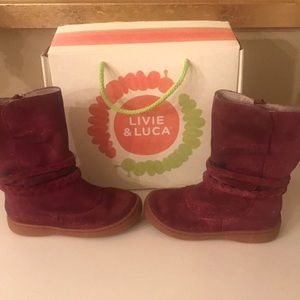  LIVIE & LUCA  Calliope Mulberry Sparkle Boots